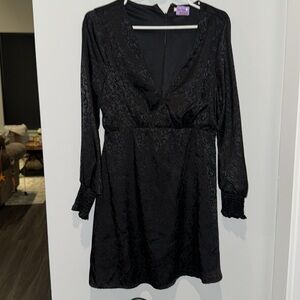 Black V-Neck Dress